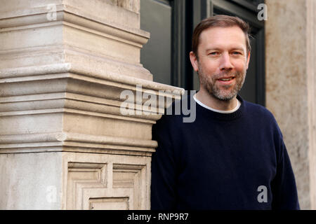 Roma, Italia. 20th Feb, 2019. Jakob Cedergren Rome February 20th 2019. Photocall for the presentation of the film 'The Guilty' in Rome. Foto Samantha Zucchi Insidefoto Credit: insidefoto srl/Alamy Live News Stock Photo