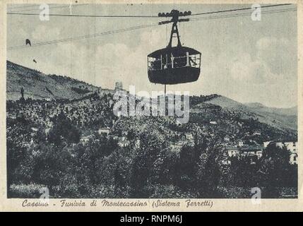 Cassino Cartolina funivia Stock Photo - Alamy