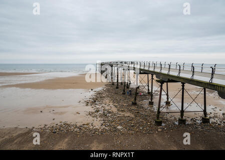 Pier at Saltburn-by-the-sea, North Yorkshire, England. Stock Photo