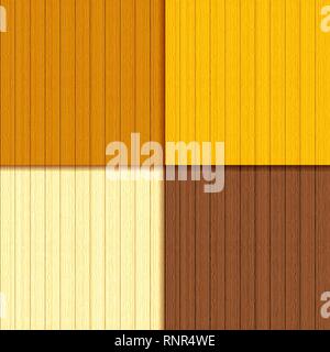 vector set of wooden planks seamless pattern background Stock Vector