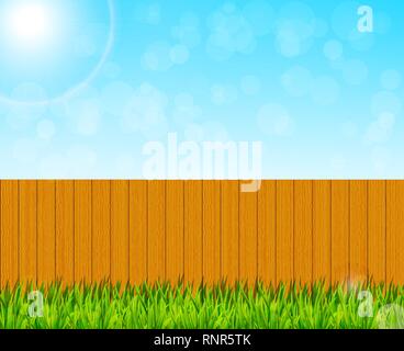 Backyard garden vector background Stock Vector