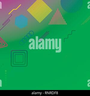 Creative vector background with different design elements of pop art style. Stock Vector