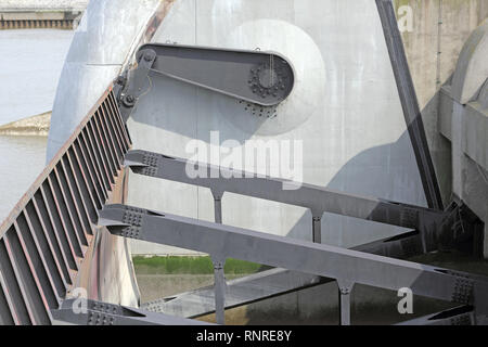 Detailed view of the Eider Barrage Stock Photo