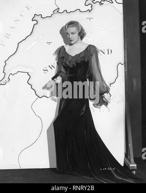 Madeleine Carroll Secret Agent 1936 directed by Alfred Hitchcock British film full length portrait Gaumont British Picture Corporation Stock Photo