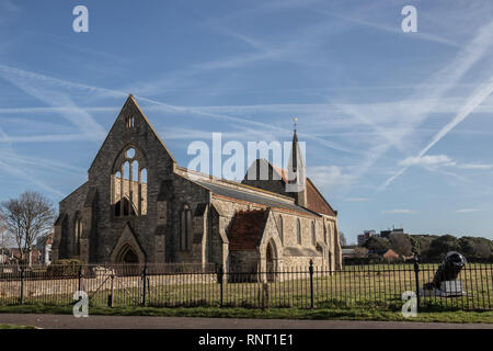 Royal Garrison church Old Portsmouth, Portsmouth, UK Stock Photo