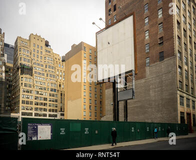 Development of a site  of a former parking lot in the Chelsea neighborhood of New York on Thursday, February 7, 2019. (Â© Richard B. Levine) Stock Photo