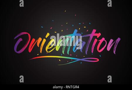 Download Orientation Handwritten Word Font With Vibrant Violet Purple Stars And Confetti Illustration Stock Vector Image Art Alamy SVG Cut Files