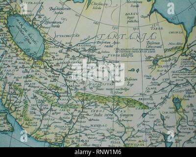 CEM-09-Asiae-Nova-Descriptio-Central-Asia-2509. Stock Photo