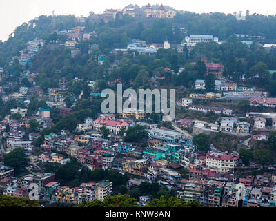 Talital buildings on the hill station of Nainital, Uttarakhand, India Stock Photo