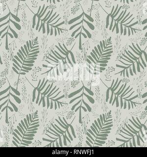 Sophisticated vector floral seamless pattern Stock Vector