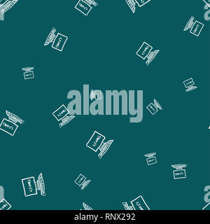 Seamless pattern for concept design. Code icon. Stock Photo
