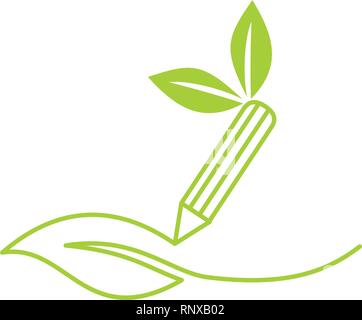 Leaf Logo Design Vector Template Isolated Stock Vector