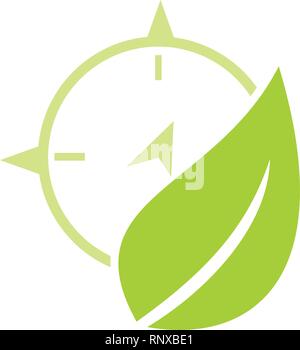 Leaf Logo Design Vector Template Isolated Stock Vector