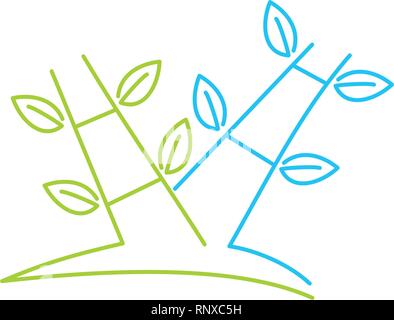 Leaf Logo Design Vector Template Isolated Stock Vector