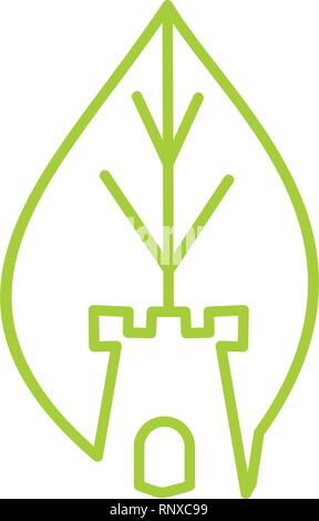 Leaf Logo Design Vector Template Isolated Stock Vector