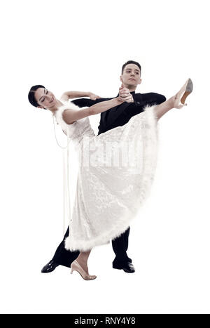 Multiracial Couple in Dancing Pose Stock Image - Image of dance, hands:  11471559