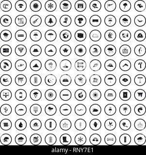 100 climate icons set, simple style Stock Vector Image & Art - Alamy
