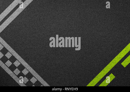Startingline Texture Racing line racing background texture of rough asphalt Stock Photo - Alamy