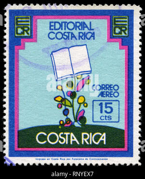 Postage stramp from Costa Rica in the Editorial Costa Rica series issued in 1976 Stock Photo