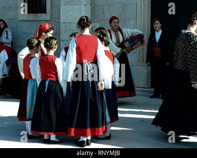 folklore and island of Betina Stock Photo