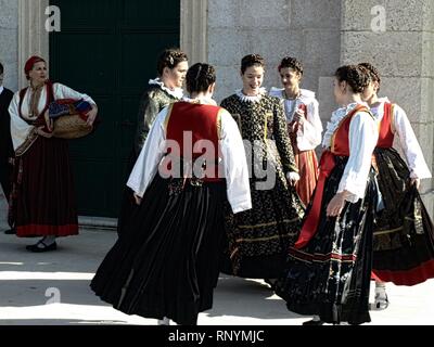 folklore and island of Betina Stock Photo