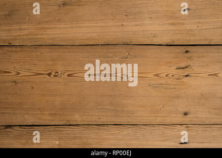 Rustic wooden background. Old vintage real natural planked wood. Free text space. Stock Photo