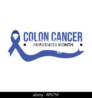 Colon Cancer vector logo icon illustration Stock Vector Art