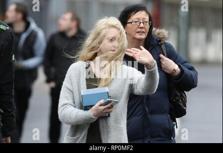 Georgina Lochrane arrives at the High Court in Glasgow, following the ...