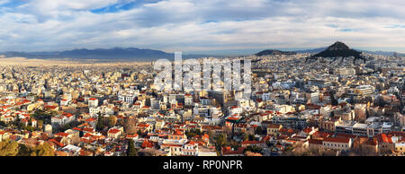 Athens skyline from Acropolis, Greece Stock Photo