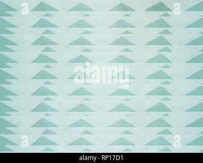 Zig zag design - turquoise and white design element - triangle geometric pattern Stock Photo