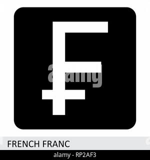 French Franc currency symbol Stock Vector Image & Art - Alamy