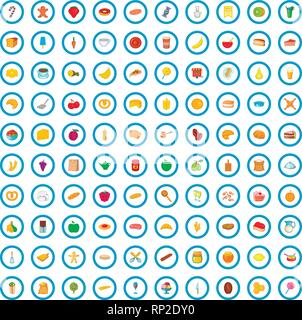 100 bakery icons set, cartoon style Stock Vector Image & Art - Alamy