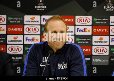 Naples, Italy. 20th Feb, 2019.  press conference of the FCA coach Zurich Mister Magnin .in photo: mister Zurich team.team captain Zurich Credit: Fabio Sasso/ZUMA Wire/Alamy Live News Credit: ZUMA Press, Inc./Alamy Live News Stock Photo