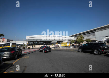 Rome, Italy. 20th Feb, 2019. Foto Carlo Lannutti/LaPresse 20-02 - 2019 Roma, Italia Cronaca. Incendio Aeroporto di Ciampino secondo giorno dopo l'incendio di ieri. Ancora chiuso lo scalo romano   Nella foto: L'aereoporto di Ciampino Credit: LaPresse/Alamy Live News Stock Photo