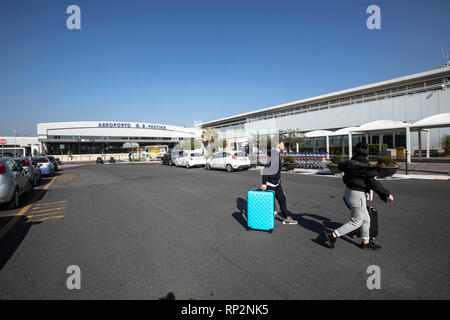 Rome, Italy. 20th Feb, 2019. Foto Carlo Lannutti/LaPresse 20-02 - 2019 Roma, Italia Cronaca. Incendio Aeroporto di Ciampino secondo giorno dopo l'incendio di ieri. Ancora chiuso lo scalo romano   Nella foto: L'aereoporto di Ciampino Credit: LaPresse/Alamy Live News Stock Photo