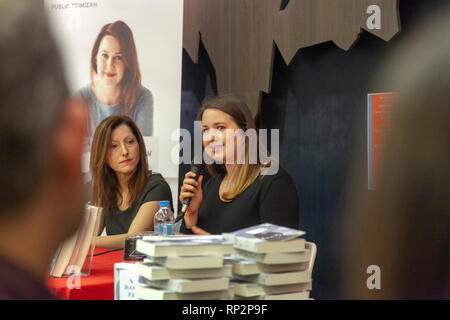 Thessaloniki, Greece. 20th Feb, 2019. Hannah Kent greets fans and signs copies of her book 'Burial Rites' and 'The Good People'  at public stores,Thessaloniki,Greece February 20th 2019 Credit: Pixelstock/Alamy Live News Stock Photo