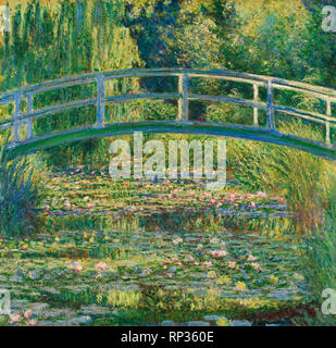 The Water-Lily Pond (1899) Painting by Claude Monet - Very high ...