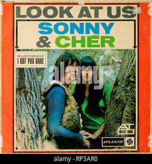 Sonny & Cher - Look at us Stock Photo