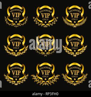 black background gold shield vector art Stock Vector Image & Art - Alamy