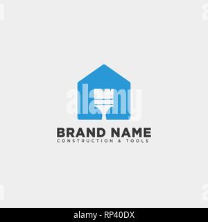construction tools logo template vector illustration icon element isolated - vector Stock Vector
