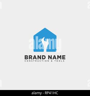 construction tools logo template vector illustration icon element isolated - vector Stock Vector
