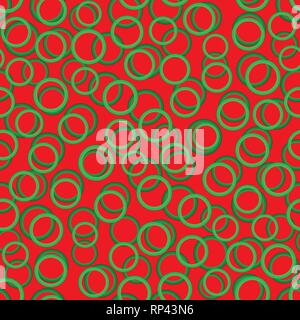 Abstract seamless background with green rounds,vector illustration Stock Vector