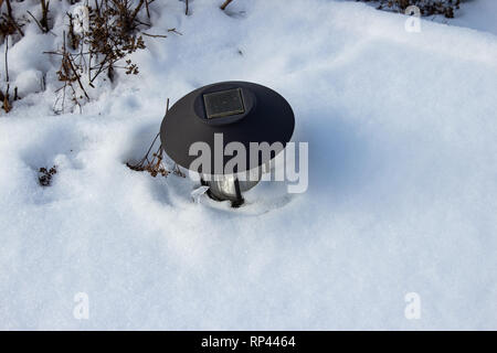 A forgotten solar light. Stock Photo