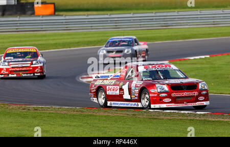 Scott Bourne in the Vauxhall Pickup Truck 2000 during the 2018 Snetterton Championship event, Norfolk, UK. Stock Photo