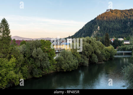 Autumn scenery of Judenburg, Austria in Europe Stock Photo