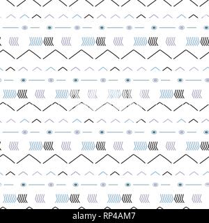 Seamless pattern in boho style Ethnic and tribal motifs. Stock Vector