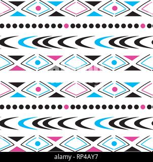 Seamless pattern in boho style Ethnic and tribal motifs. Stock Vector