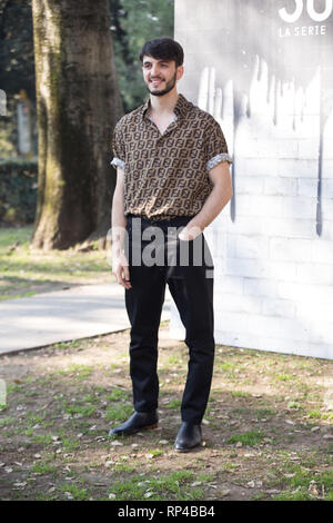 Rome, Italy. 20th Feb, 2019. Giacomo Ferrara Photocall in Rome of the second season of Italian fiction 'Suburra' Credit: Matteo Nardone/Pacific Press/Alamy Live News Stock Photo