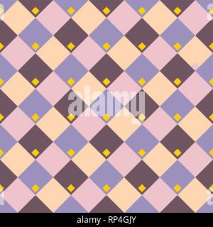 Abstract geometric rhombus seamless pattern. Color vector background.