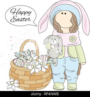 Easter Hare Great Religious Holy Holiday Cartoon Animal Vector 